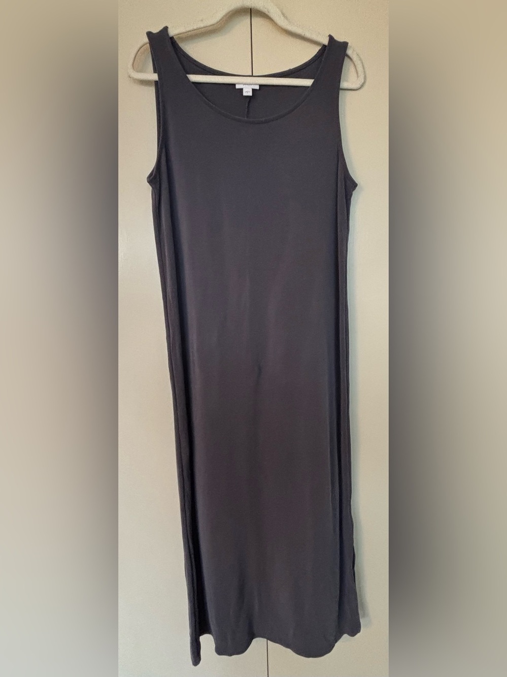 J.Jill Dark Blue Sleeveless Maxi Dress - Classic Scoop Neck